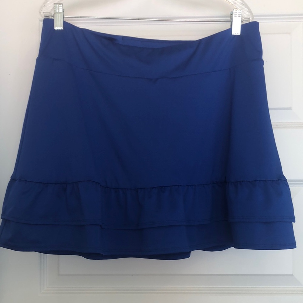 Crown and Ivy Blue Women's Skater Skirt with shorts attached size XL